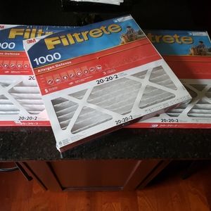Filtrete 1000 3 Pack Filters 20x20x2
